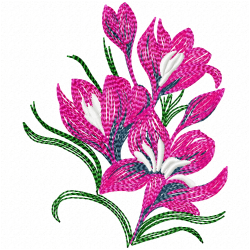 Flowers Embroidery Design 4 Flowers Embroidery Design 4